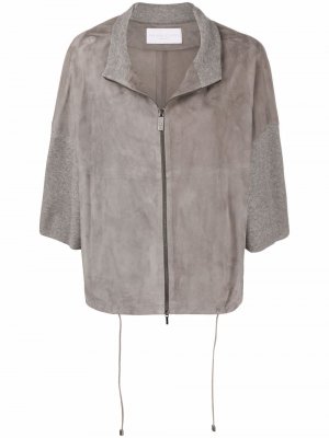 Куртка со вставками Fabiana Filippi. Цвет: серый