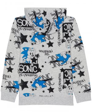 Флисовый свитер на молнии с рисунком Big Boys Sonic , белый Hybrid