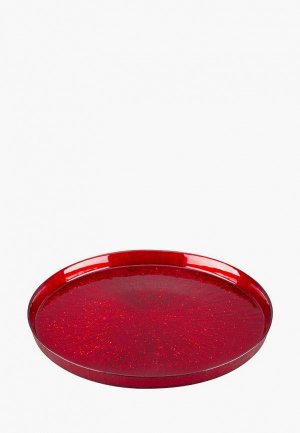 Блюдо сервировочное Elan Gallery Гранатовое сечение, 32х32х2.2 см. Цвет: красный