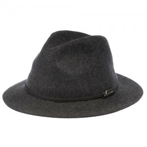 Шляпа , размер 59, серый Herman. Цвет: серый