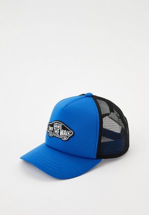 Бейсболка Vans CLASSIC PATCH CURVED BILL TRUCKER HAT. Цвет: синий