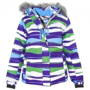 Куртка BEATA KUOMA 902175 Зеленый 146. Цвет: фиолетовый/голубой/зеленый/белый