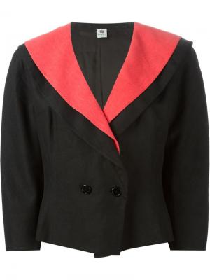 Пиджак в морском стиле Emanuel Ungaro Vintage. Цвет: чёрный