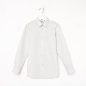 Школьная рубашка , размер 122, серый, зеленый BONITO KIDS. Цвет: серый