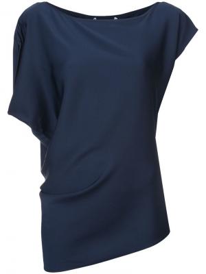 Блузка с короткими рукавами Milly. Цвет: синий