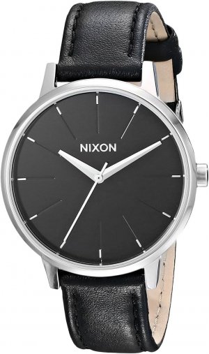 Часы Kensington Leather , черный Nixon