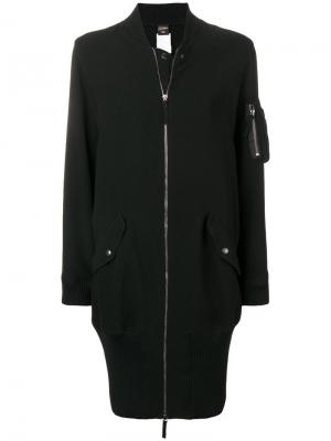Пальто на молнии Jean Paul Gaultier Vintage. Цвет: черный