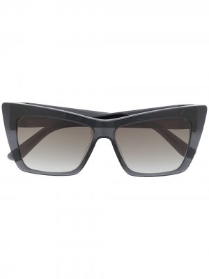 Солнцезащитные очки Kool в прямоугольной оправе Karl Lagerfeld. Цвет: черный
