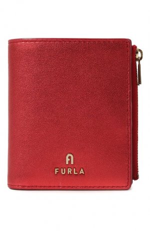 Кожаное портмоне Furla. Цвет: красный