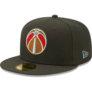Мужская темно-серая кепка New Era Washington Wizards Multi-Color Pack 59FIFTY Облегающая шляпа