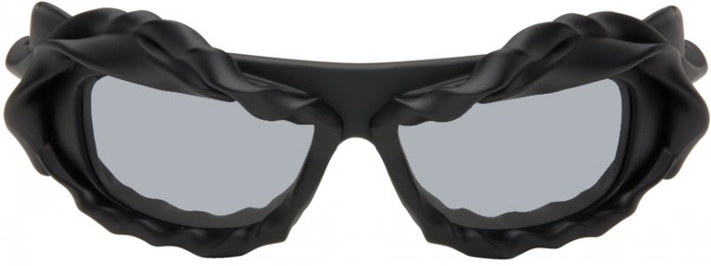Черные перекрученные солнцезащитные очки Ottolinger