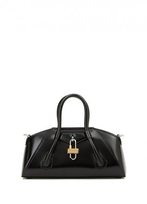 Antigona mini эластичная черная женская кожаная сумка Givenchy