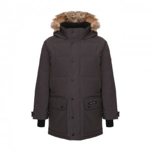 Пуховик Emory с меховой отделкой Canada Goose. Цвет: серый
