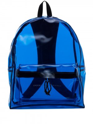 Прозрачный рюкзак с логотипом UNDERCOVER. Цвет: синий