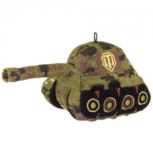 Плюшевая игрушка в виде танка зеленый хаки World of Tanks