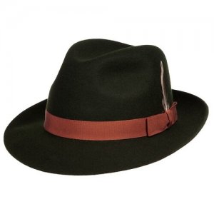 Шляпа федора CHRISTYS BARBICAN cwf100195, размер 59. Цвет: зеленый