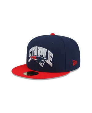 Мужская шляпа X Staple темно-синяя, красная New England Patriots Pigeon 59Fifty. Era