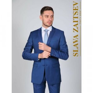 Мужской костюм SLAVA ZAITSEV. Цвет: синий/светло-синий