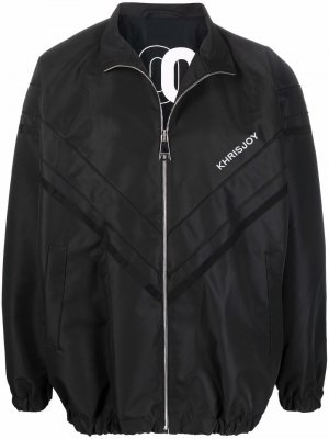 Logo zipped bomber jacket Khrisjoy. Цвет: черный