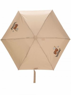Зонт Teddy Bear с логотипом Moschino. Цвет: бежевый