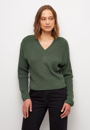 Пуловер Sela Exclusive online. Цвет: зеленый