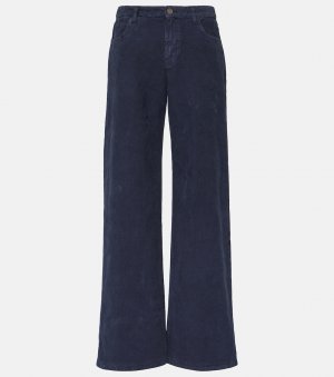 Широкие джинсы средней посадки eglitta , синий The Row