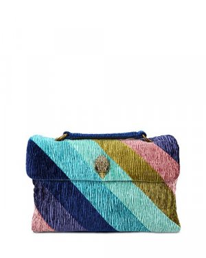 Маленькая бархатная мягкая сумка Kensington KURT GEIGER LONDON, цвет Multi London
