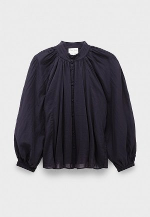 Блуза Forte cotton silk voile bohemian shirt nuit. Цвет: синий