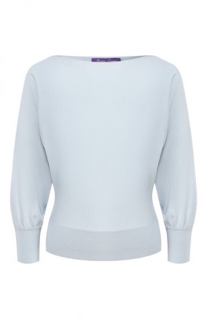 Шерстяной пуловер Ralph Lauren. Цвет: голубой