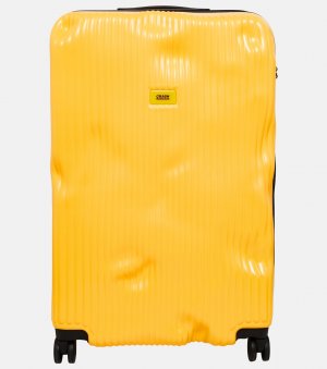 Большой чемодан для регистрации в полоску , желтый Crash Baggage