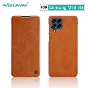 Чехол Qin Series из искусственной кожи с подставкой для телефона-кошелька Samsung Galaxy M53 5G NILLKIN
