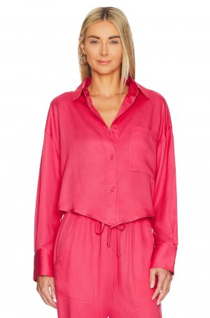Топ Wasson Cropped Button Up, цвет Hot Pink LNA