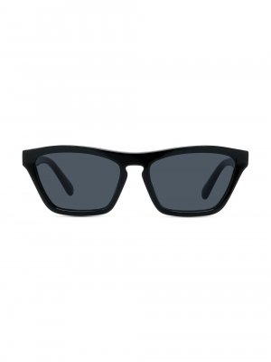 Прямоугольные солнцезащитные очки со скошенной кромкой , черный Stella McCartney