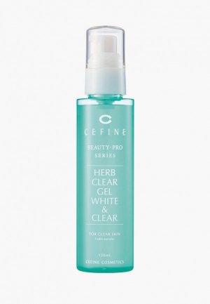 Пилинг для лица Cefine скатка восстанавливающий Beauty Pro Herb Clear Gel White & Clear, 120 мл. Цвет: бирюзовый