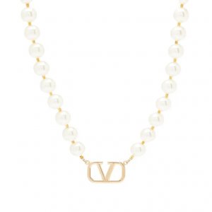 Ожерелье Signature Pearly, золотой/белый Valentino