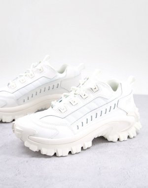 Белые кроссовки на массивной подошве CAT Intruder-Белый Footwear