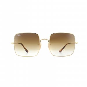 Квадратные золотистые светло-коричневые солнцезащитные очки с градиентом RB1971 , золото Ray-Ban
