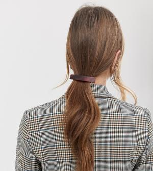 Заколка для волос с черепаховой расцветкой -Коричневый DesignB London