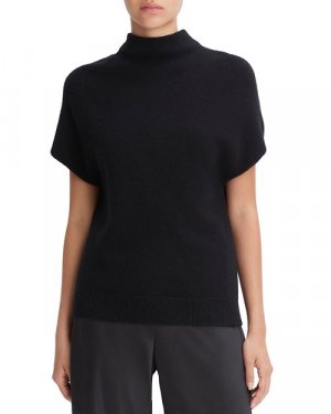 Пуловер с короткими рукавами и воротником-стойкой , цвет Black Vince