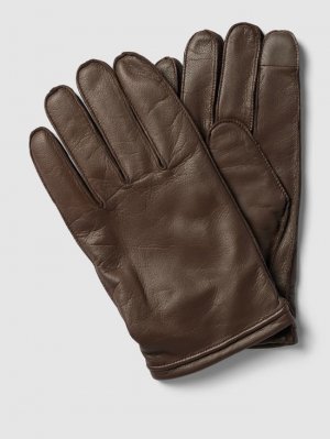 Кожаные перчатки модель Крэнтон , темно-коричневый BOSS