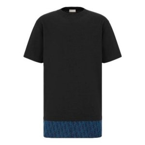 Футболка Oblique T-Shirt 'Blue', синий Dior