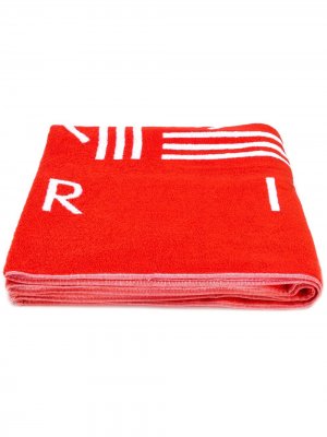 Пляжное полотенце с логотипом K Sport Kenzo. Цвет: красный