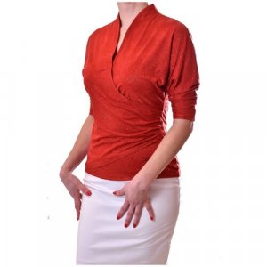 Блуза , размер S, красный TheDistinctive. Цвет: красный/бордовый