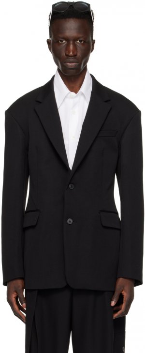 Черный однобортный пиджак Dries Van Noten