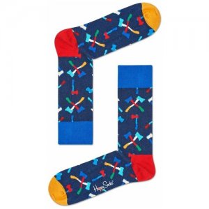 Носки унисекс Axe Sock с принтом в виде топориков / синий 25 Happy Socks. Цвет: синий