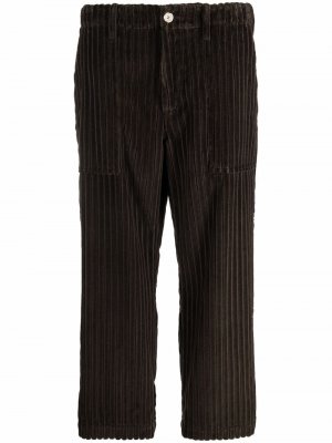Укороченные вельветовые брюки Jejia. Цвет: коричневый