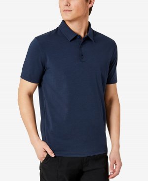 Мужская футболка-поло на пуговицах, синий Kenneth Cole