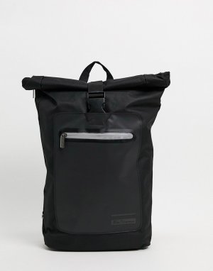 Черный рюкзак ролл-топ Ben Sherman