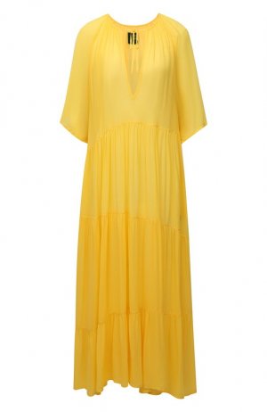 Платье из вискозы Fisico. Цвет: жёлтый