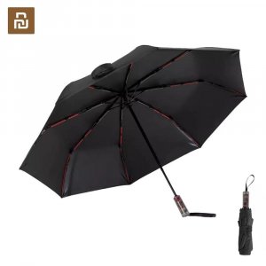 Автоматический зонт KONGGU для солнечных и дождливых дней, 23 дюйма, красный черный, технологическая версия, механический с защитой от отскока Xiaomi